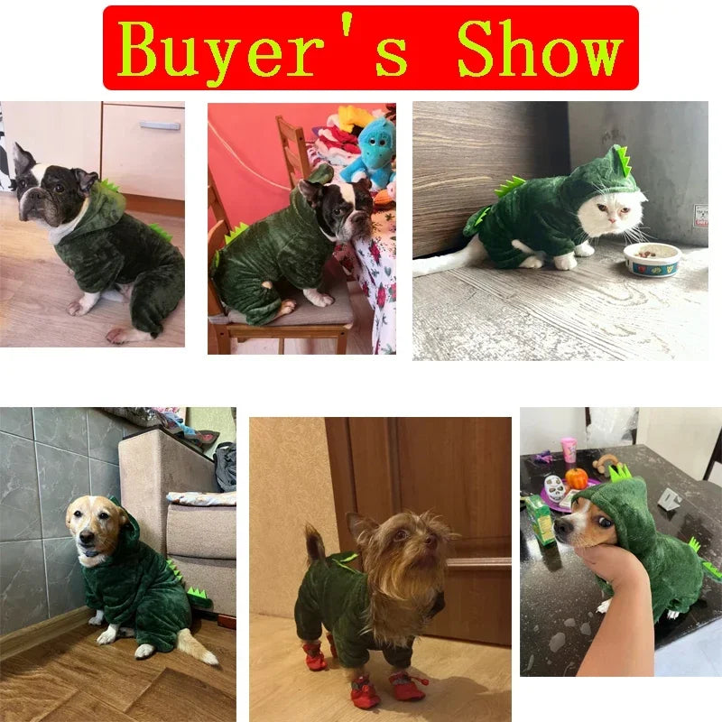 Thickened Fleece Pet Dog Clothes Jumpsuits For Small Dogs