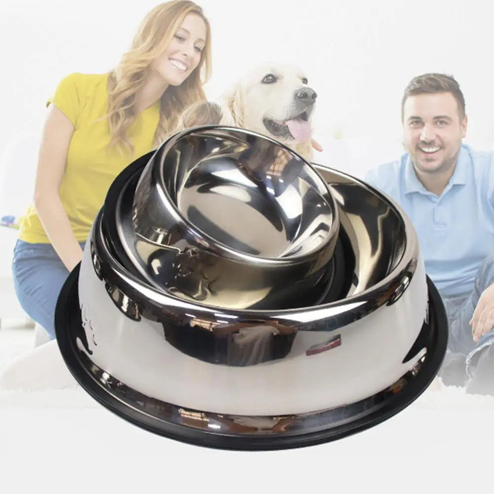 Large Capacity Cat Bowl Steel Pet Feeding Bowl Cat and Dog Food Drinking Bowl Metal Feeder Bowl and Cheap