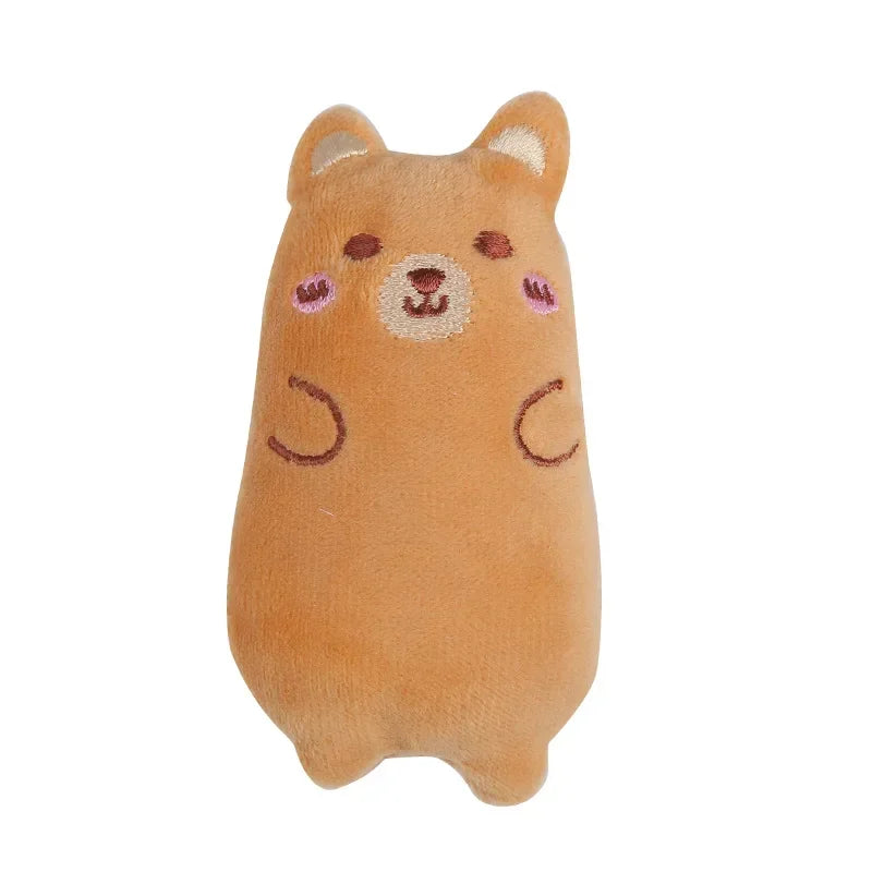 1 Piece Catnip Plush Cat Toy Oval Plush Puppet Toy Cat Throwing Toy Pet Cat Accessories
