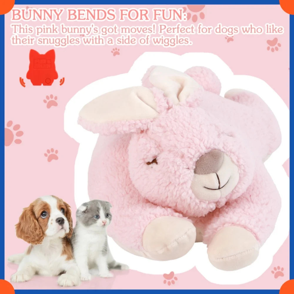 Fuled Christmas Puppy Heartbeat Plush Toys For Dog Training