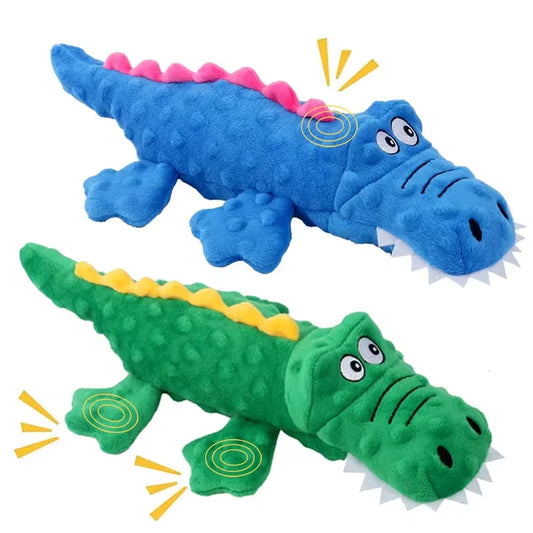 Choice Plush Crocodile Dog Toy Interactive Chew With Sound