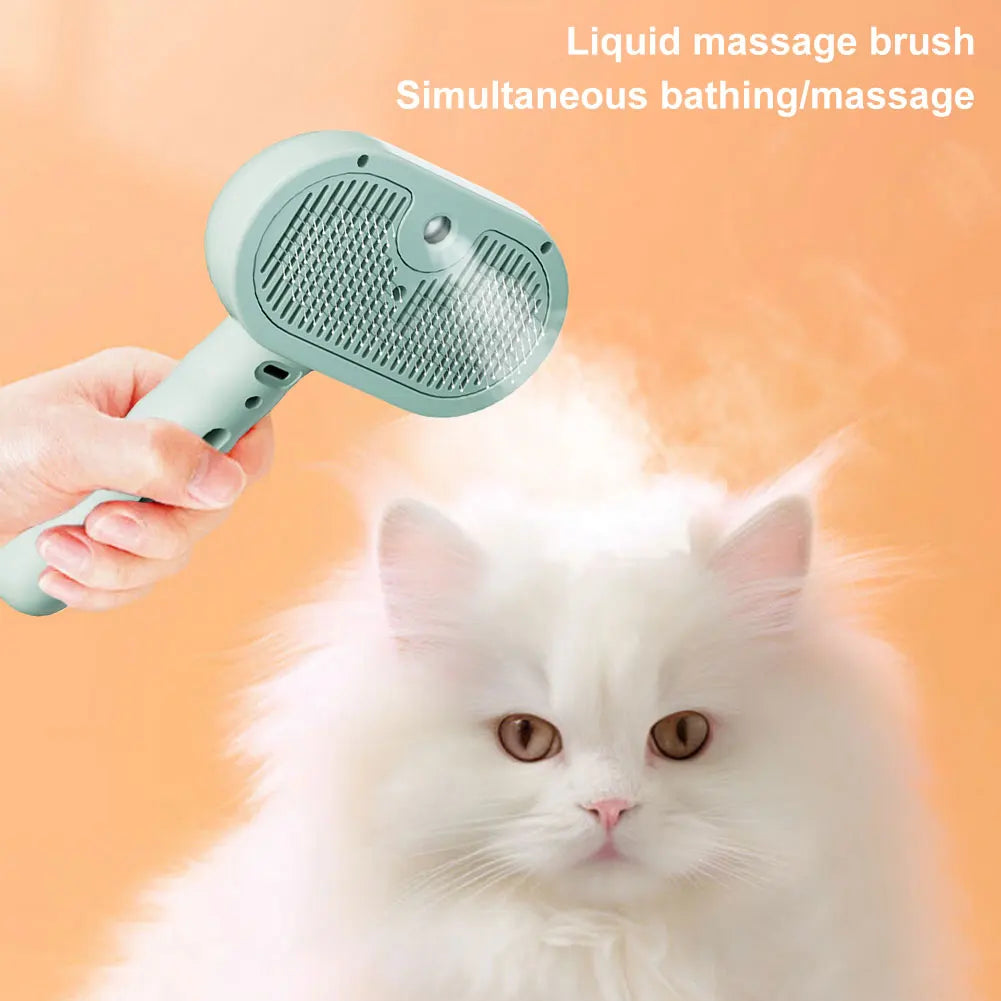 Shunmaii 3 In 1 Cat Steam Brush Grooming And Hair Cleaning