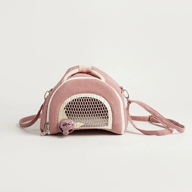 Pet Travel Pet Backpack with Warm and Breathable Anti Loss Backpack Parrot Guinea Pig Nest Pet Supplies Guinea Pig  Bunny Cage