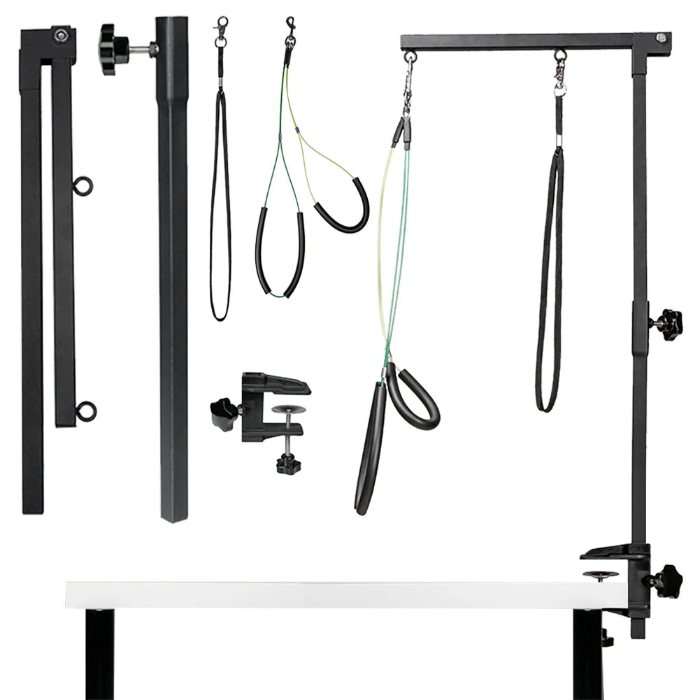ANENGCN Dog Shower Stand With Restraint Rope Foldable Grooming Desk