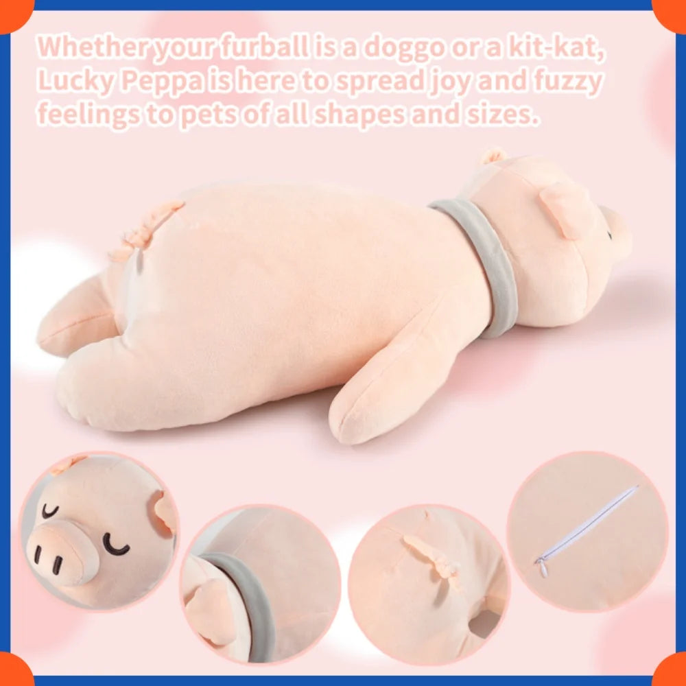 Fuled Christmas Puppy Heartbeat Plush Toys For Dog Training