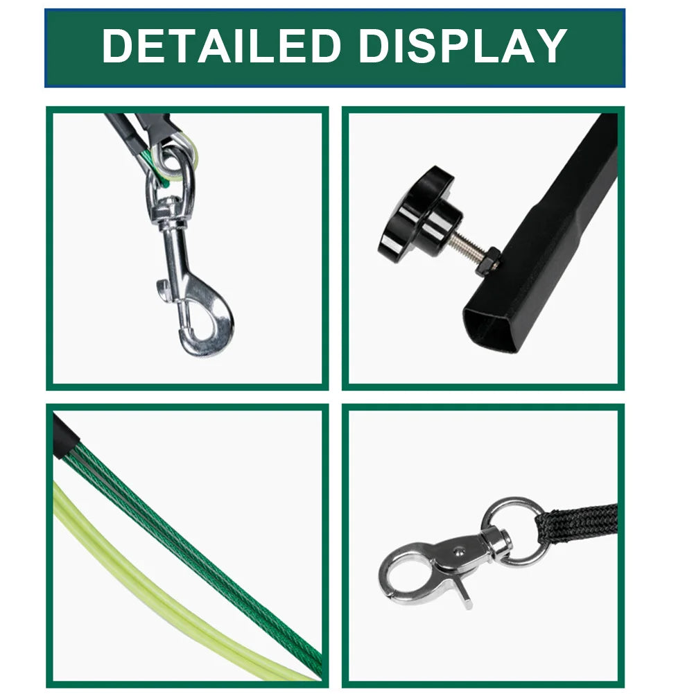 ANENGCN Dog Shower Stand With Restraint Rope Foldable Grooming Desk