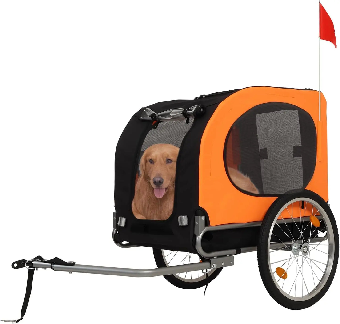 Dog Bike Trailer 88Lbs Pet Bicycle Carrier Easy Folding
