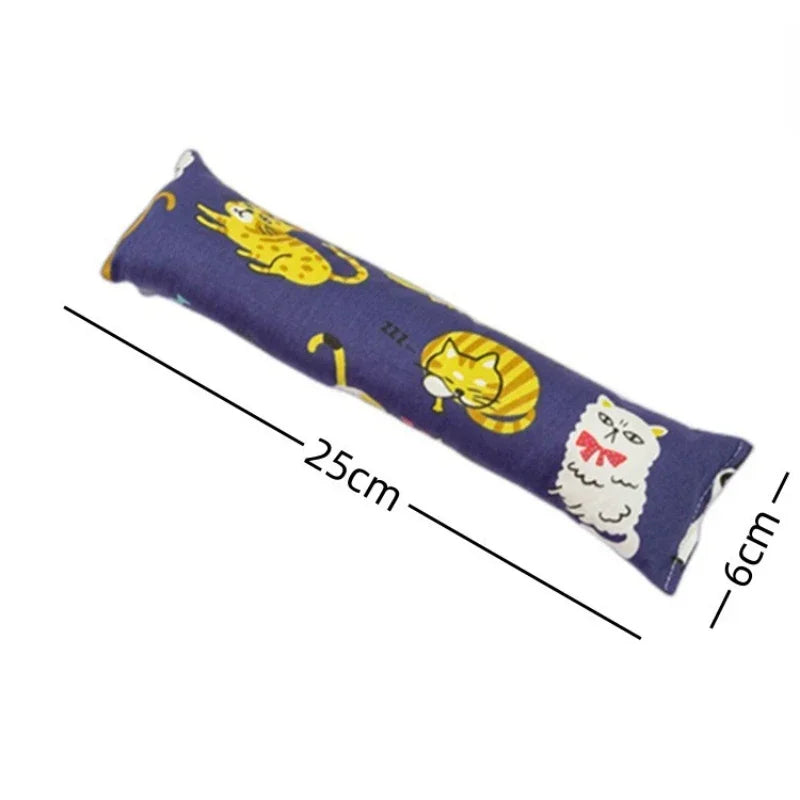 Catnip Kicker Pillow Toys Interactive Cat Kicker Chew Gift Toy Bite Resistant Catnip Filled Cartoon Mice