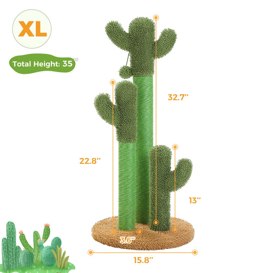 PEQULTICN Cactus Cat Tree Indoor Condo And Hammock Stand