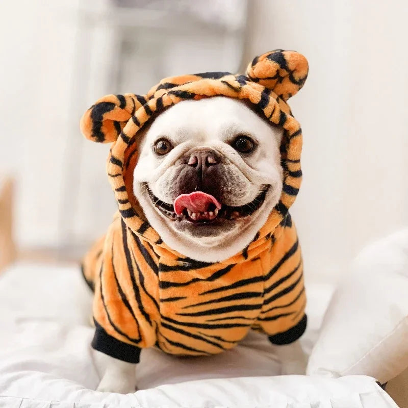 Thickened Fleece Pet Dog Clothes Jumpsuits For Small Dogs