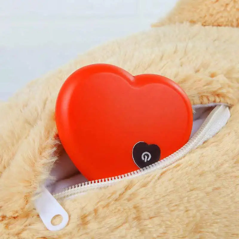 Calming Anxiety Relief Dog Plush Toy With Heartbeat Simulator