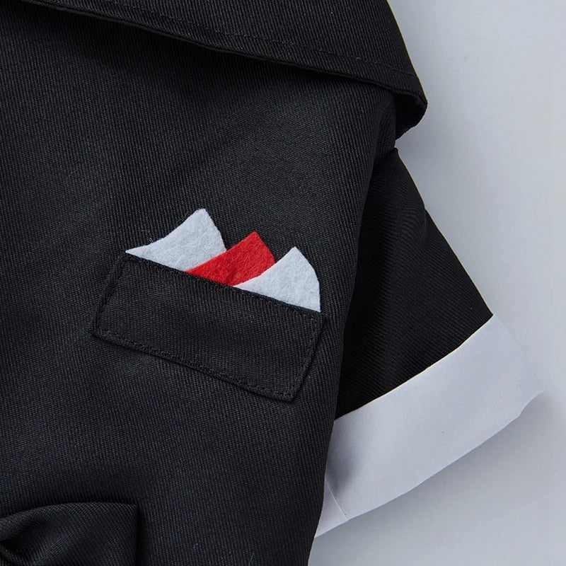 Pet Dog Tuxedo Formal Wedding Party Suit for Small Medium Dogs Bow Tie Shirt Cosplay Gentleman Costume