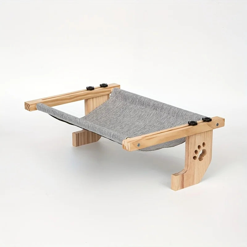 CZBNYXCN Cat Window Hammock With Wooden Metal Frame For Indoor Cats
