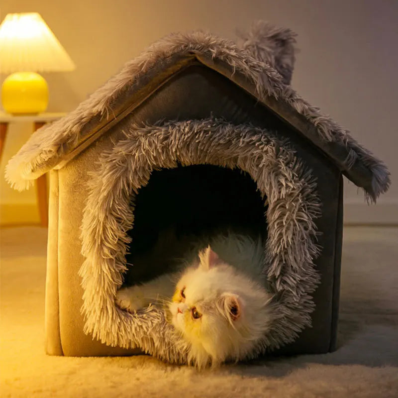 Dog Kennel Indoor Soft Bed Cave For Small Dogs Portable