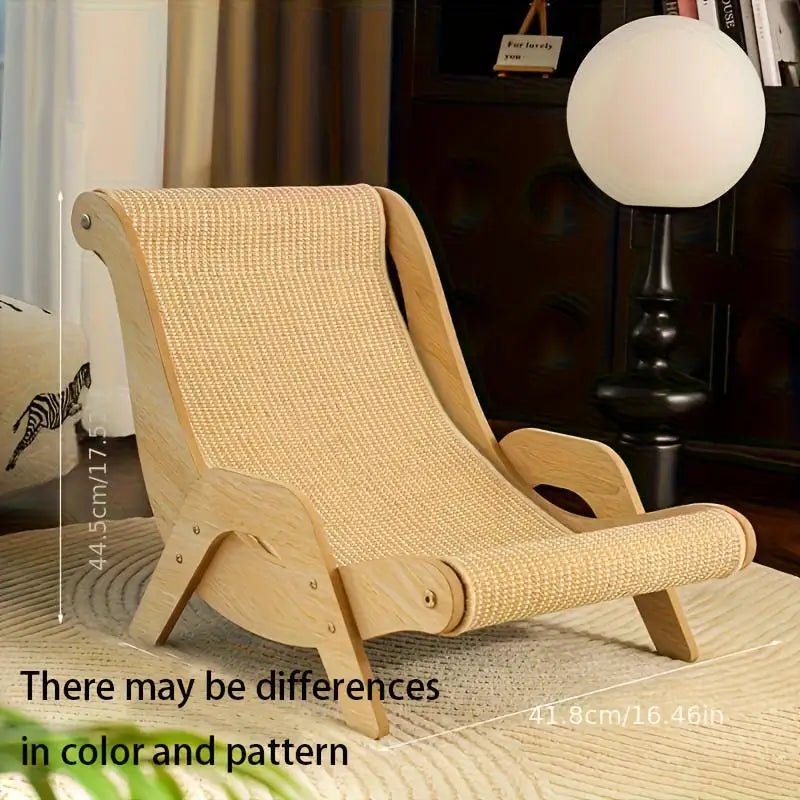 2 In 1 Scratcher Durable Rope No Tearing Pet Chair Bed Scratch Pad Hammock Perfect For Kittens And Small Pets