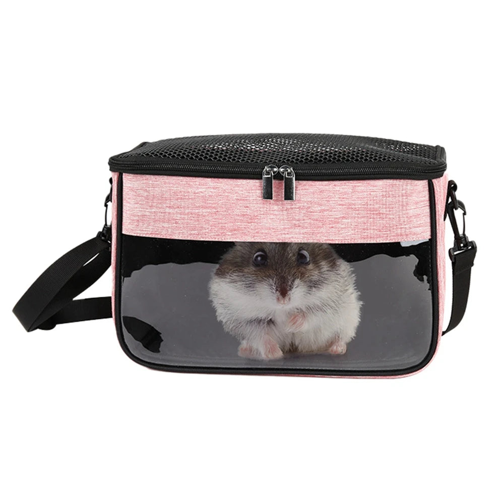 Small Animal Carrier Backpack for Small Pets Breathable Portable Travel Bag Windproof One Shoulder Bag