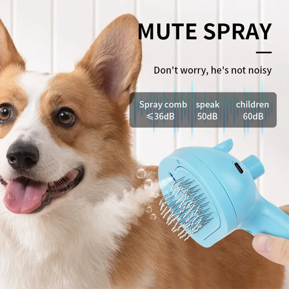 Cat Steam Brush Hair Remover Brush Multi-Function Cat Grooming Brush Cat Shedding Comb Dematting Comb Pet Supplies