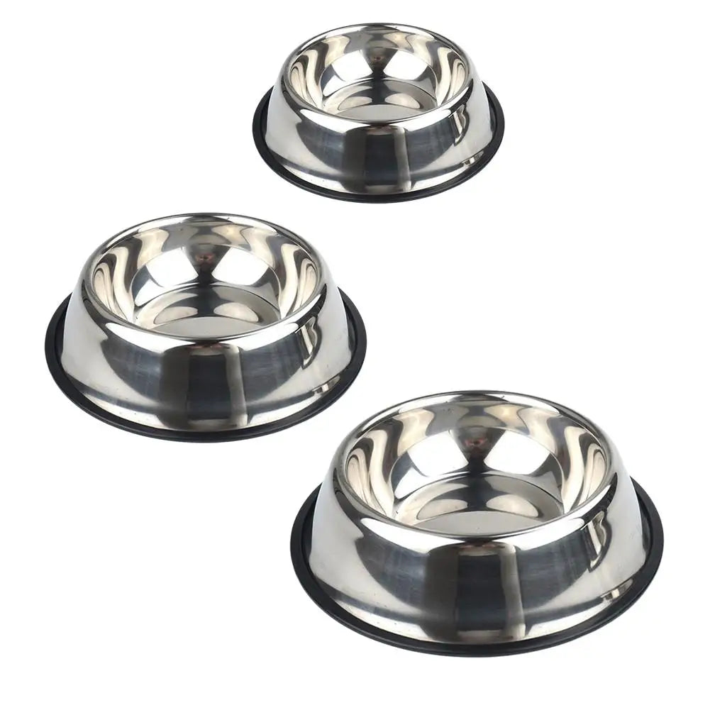 Large Capacity Cat Bowl Steel Pet Feeding Bowl Cat and Dog Food Drinking Bowl Metal Feeder Bowl and Cheap