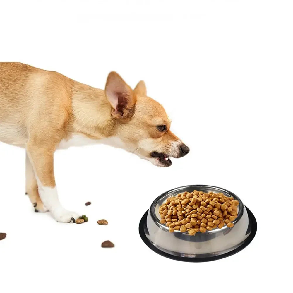 Large Capacity Cat Bowl Steel Pet Feeding Bowl Cat and Dog Food Drinking Bowl Metal Feeder Bowl and Cheap