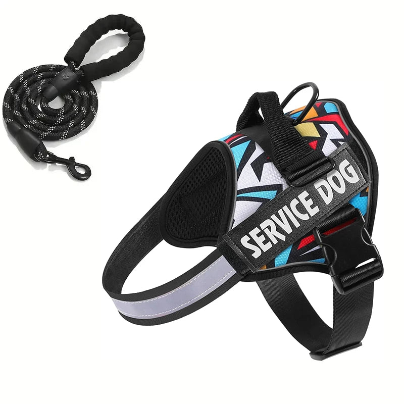 Dog Chest Strap Night Reflective Adjustable Explosion Proof Large Dog Tank Top Traction Rope Specially Designed for Walking