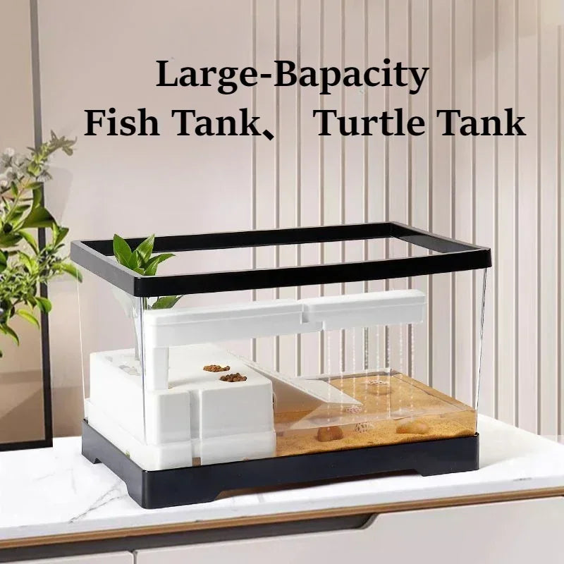 Choice Transparent Acrylic Turtle BreedingBox For Reptile Habitat TerrariumSystem