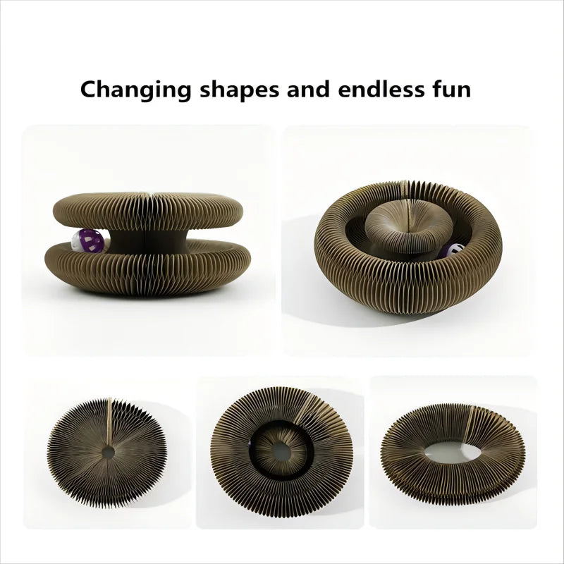 Foldable Cat Scratching Board Toy For Kittens Durable Recyclable Cardboard