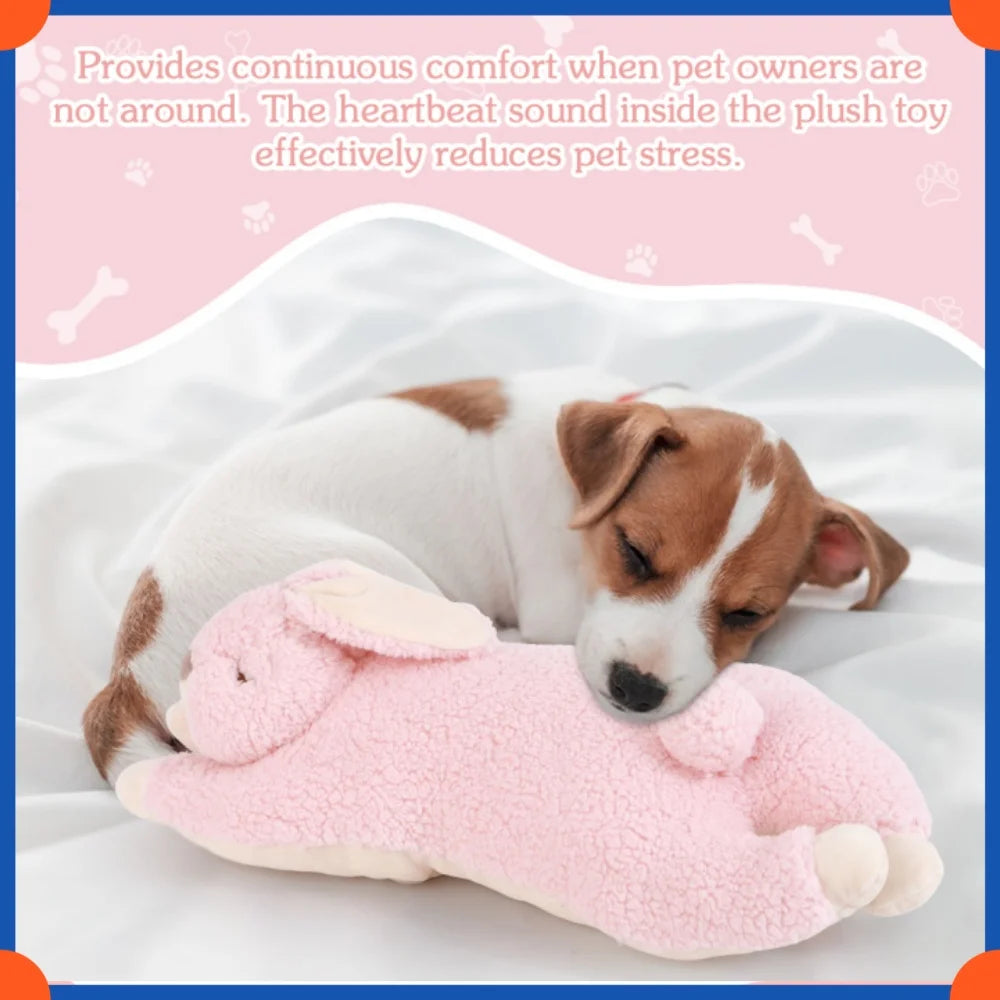 Fuled Christmas Puppy Heartbeat Plush Toys For Dog Training