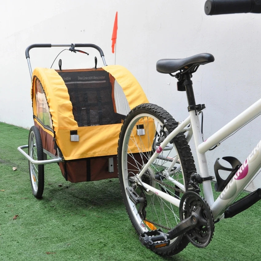 Pet Children Three-Channel Bicycle Kids Baby Stroller 3 Wheel Child Dog Double Bike Extra Large Trailer for Dogs and Children