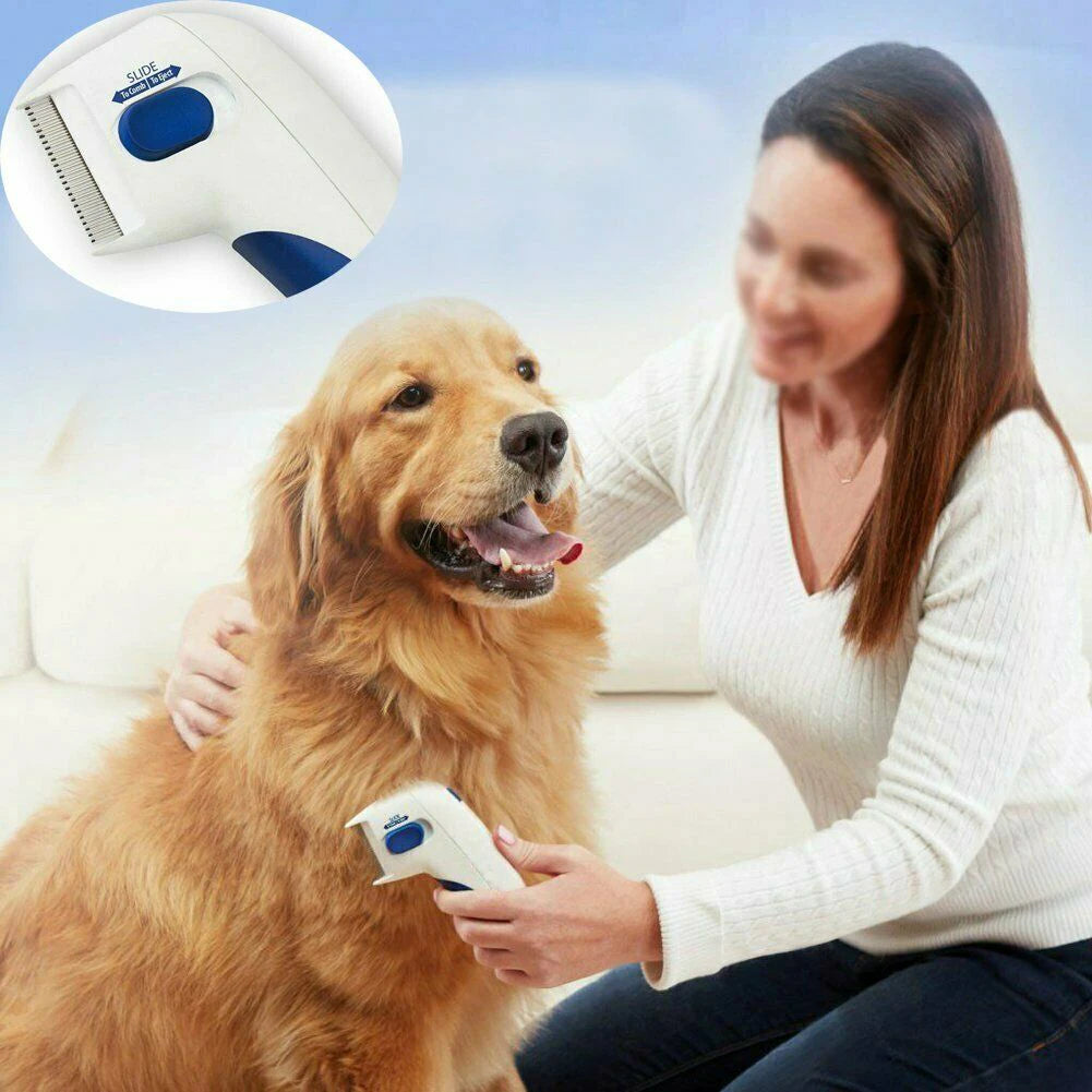 Pet Electric Terminator Brush for Cats and Dogs Anti Flea Lice Cleaner Electronic Comb