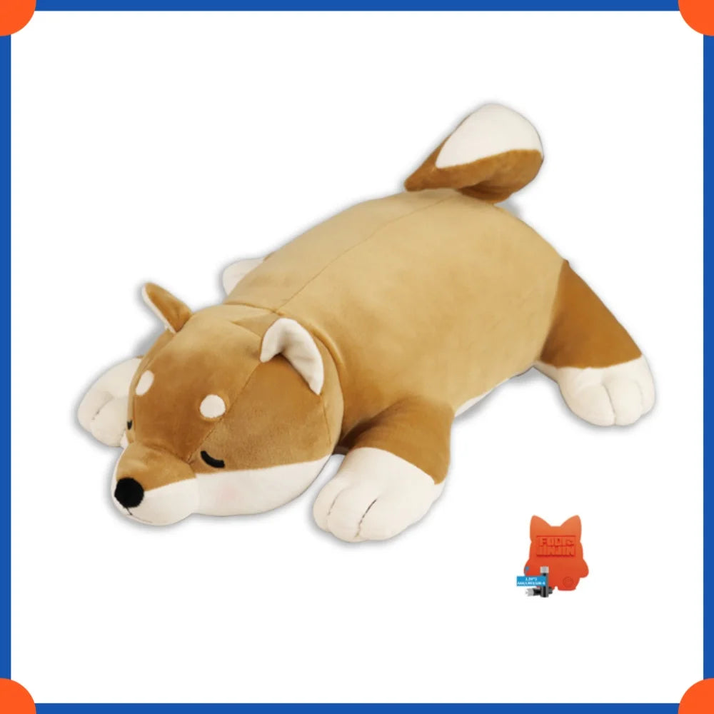 Fuled Christmas Puppy Heartbeat Plush Toys For Dog Training