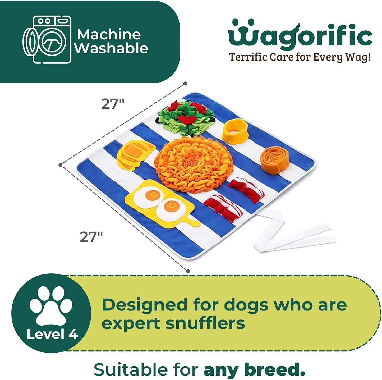 Hign-concerned Breakfast Snuffle Mat For Dogs Slow Feeder