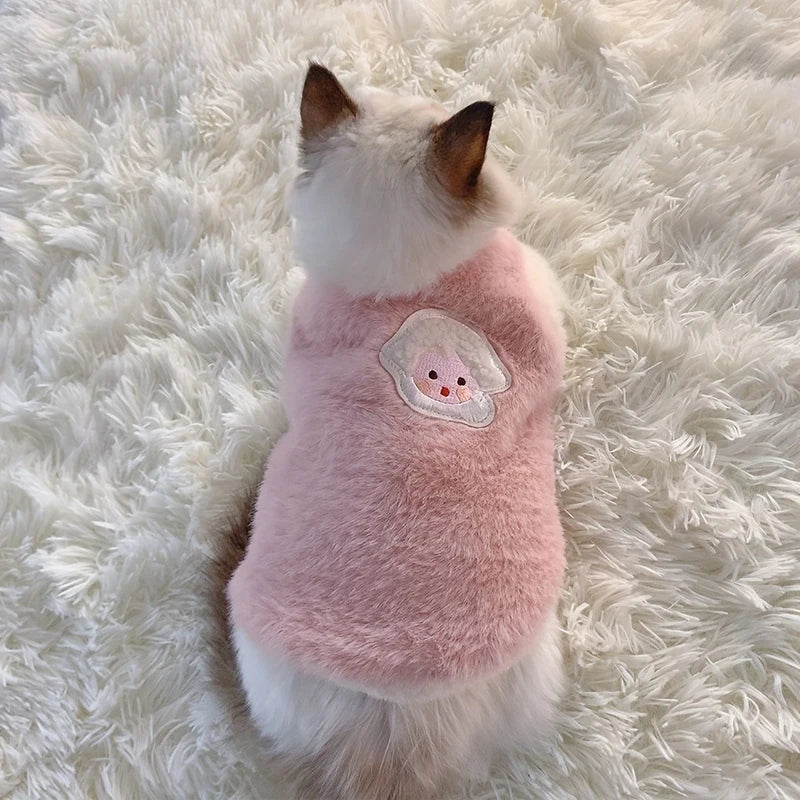 BeiYu Pet Winter Cat Vest Sweater For Kittens And Dogs