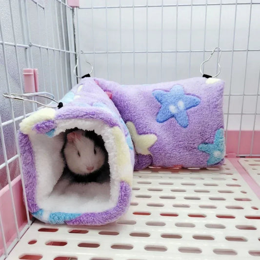 Ultra Soft Plush Pet Tunnel Nest Hamster Sugar Glider