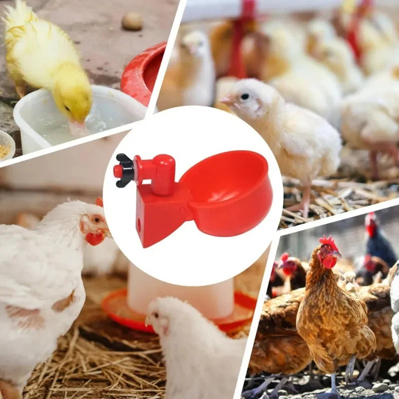 Free shipping Poultry Water Dispenser Chicken Goose Automatic Drinker Plastic Water Feeder Quail Drinker Farm Yard Accessories