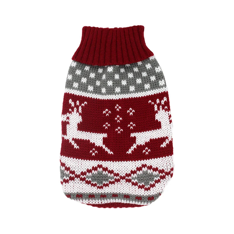 Hubei Dog Winter Sweater Knit Coat For Canine Comfort