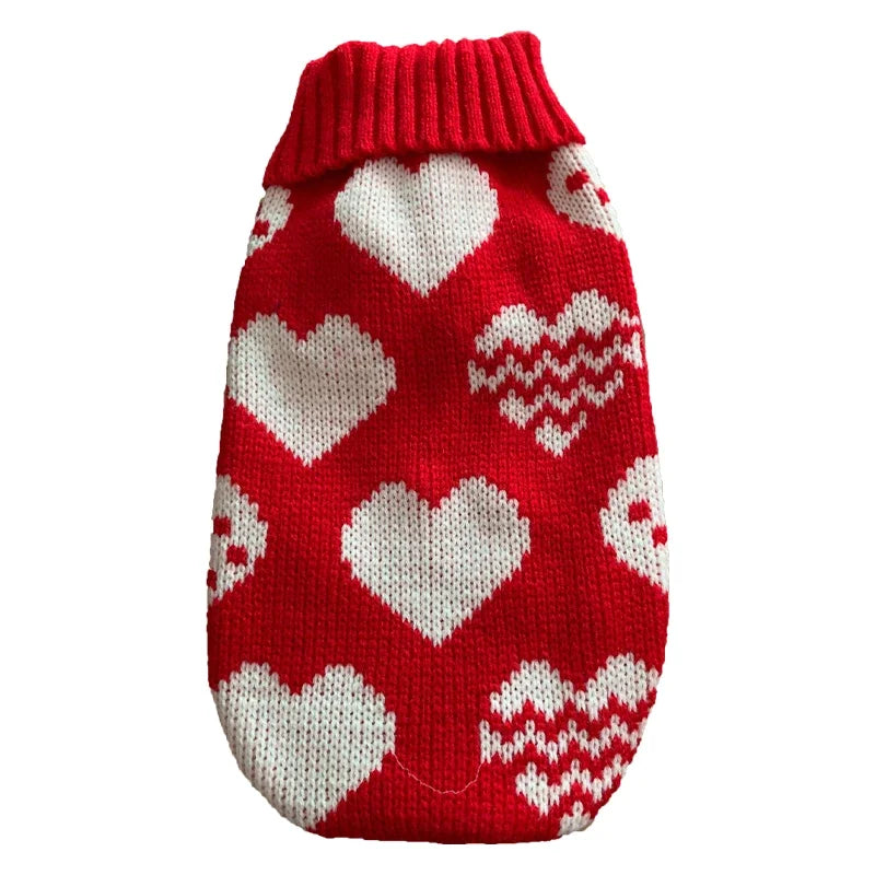 Hubei Dog Winter Sweater Knit Coat For Canine Comfort