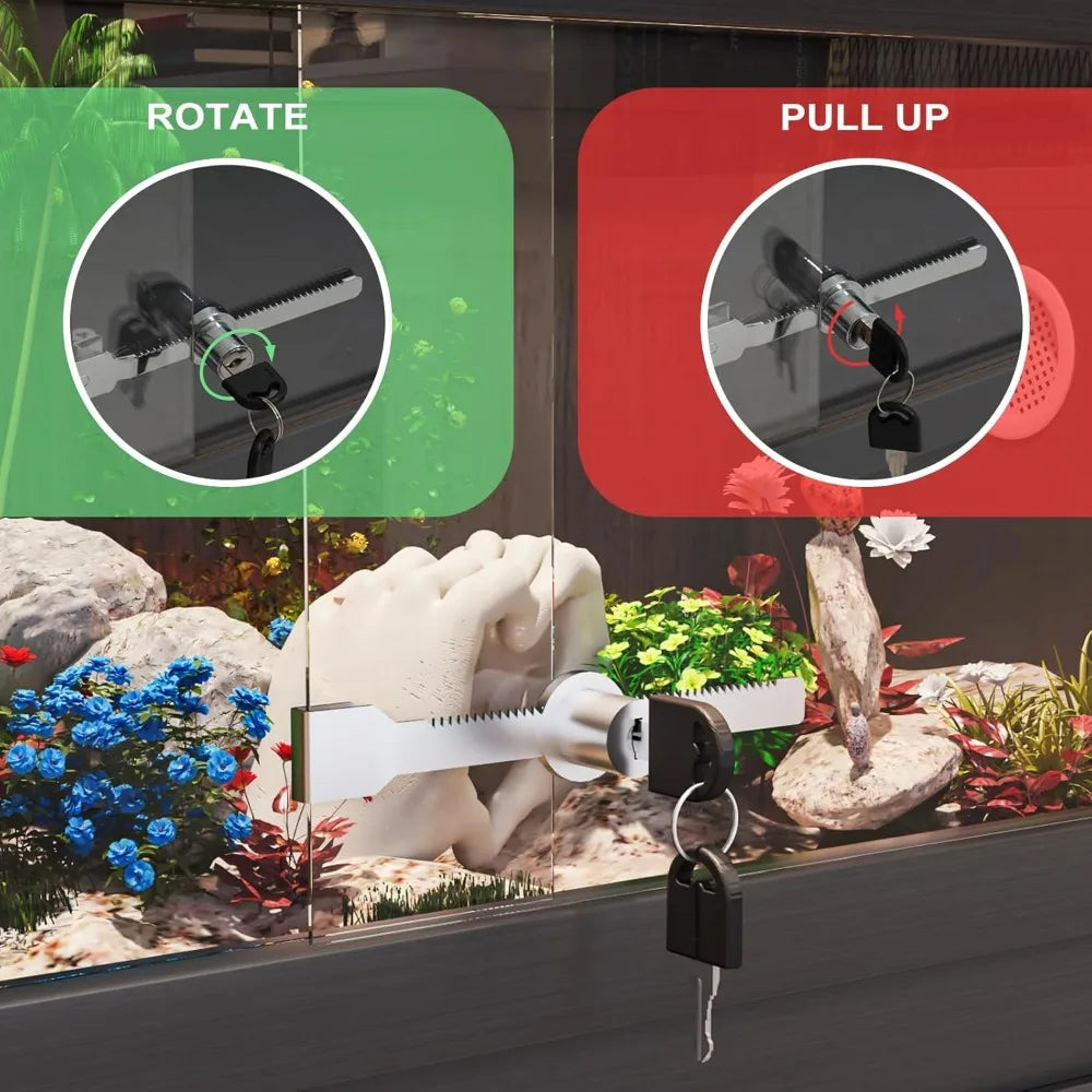 Reptile Terrarium Stand 30 Gallon Tank Wheels Cabinet