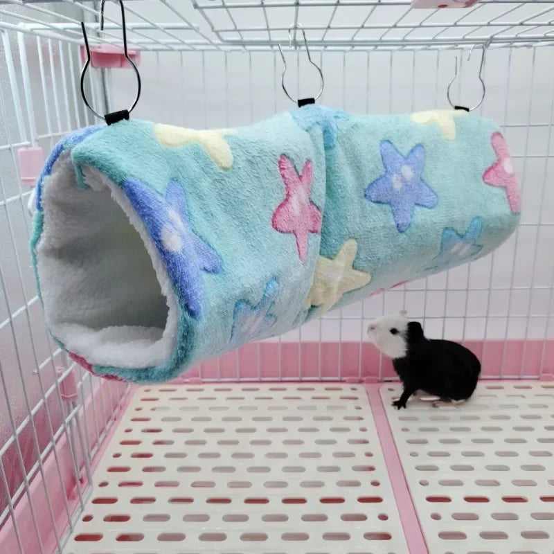 Ultra Soft Plush Pet Tunnel Nest Hamster Sugar Glider