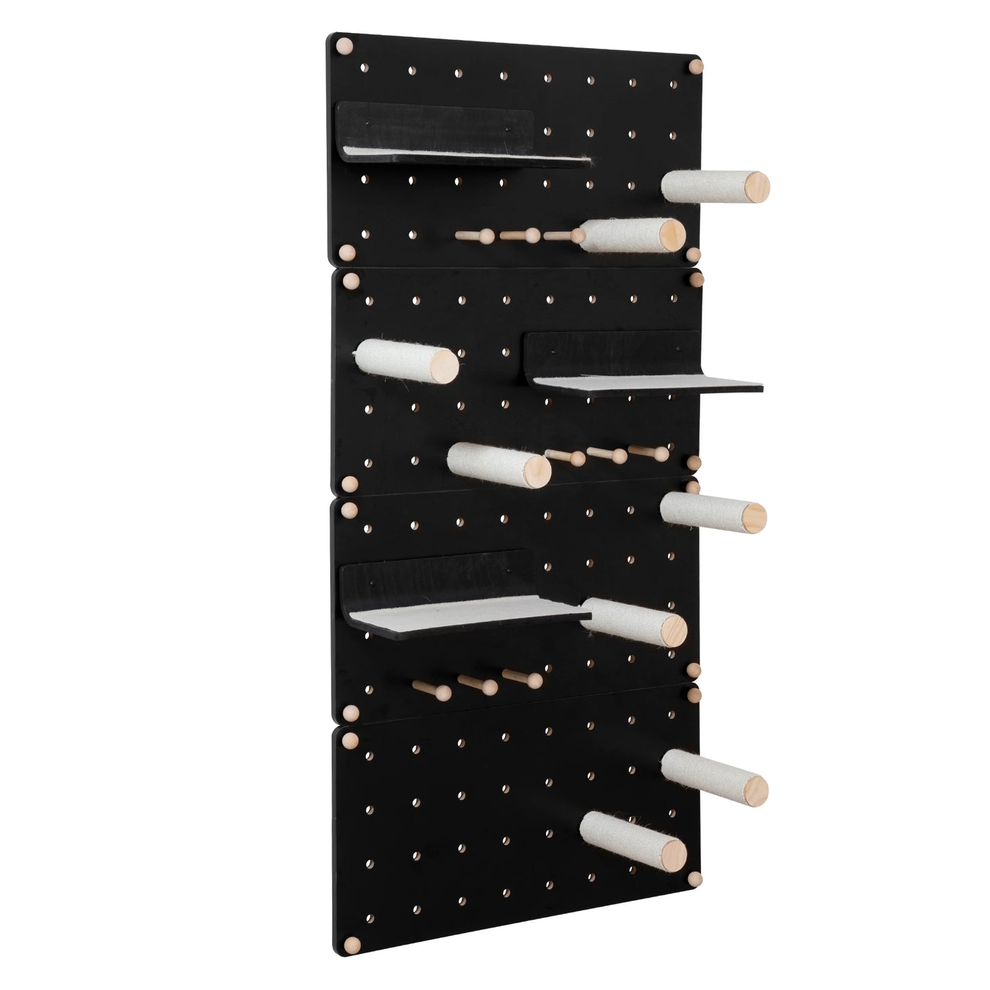 Wall Mounted Cat Shelves and Steps Floating Cat Tree with Sisal Scratching Posts and Jumping Platforms