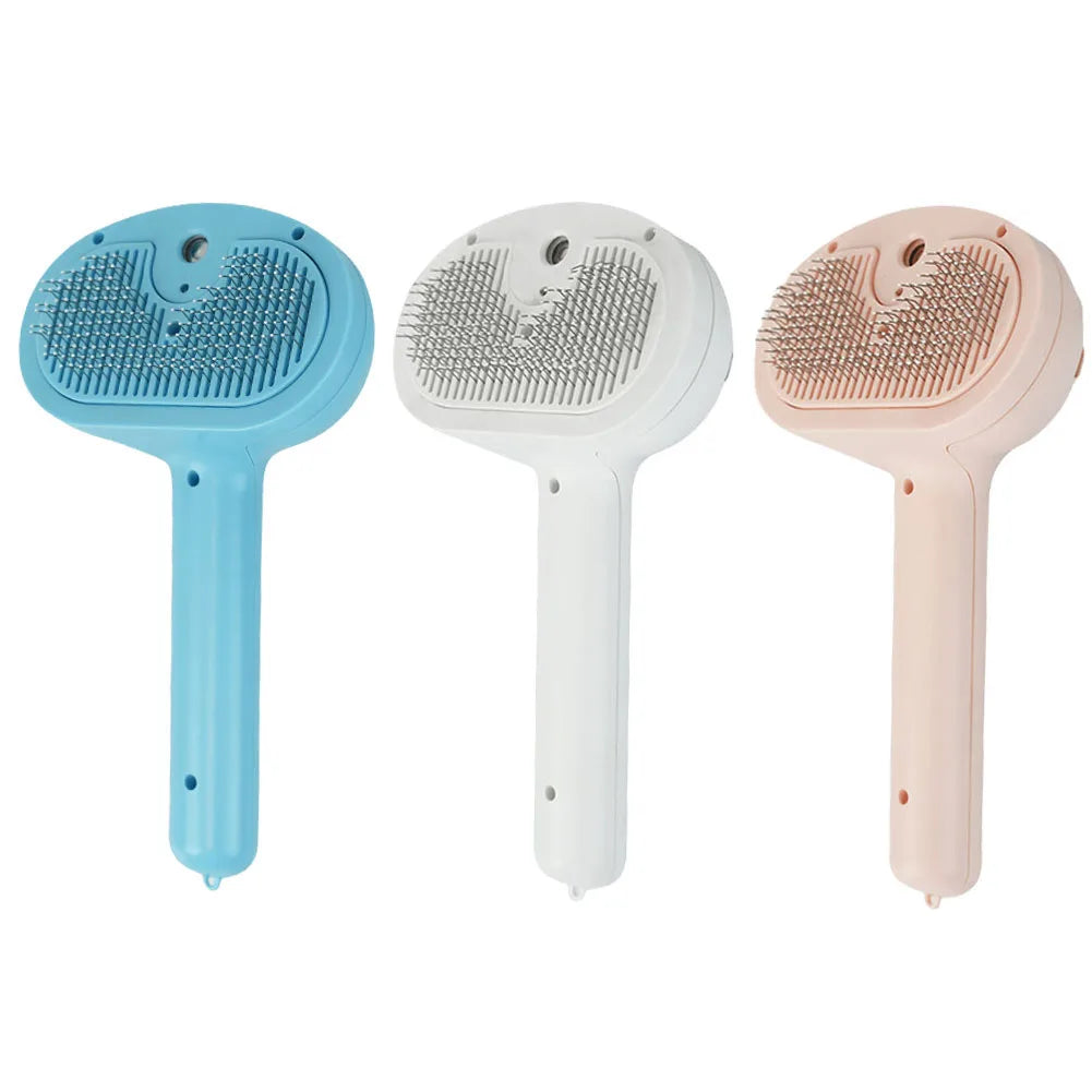 Cat Steam Brush Hair Remover Brush Multi-Function Cat Grooming Brush Cat Shedding Comb Dematting Comb Pet Supplies