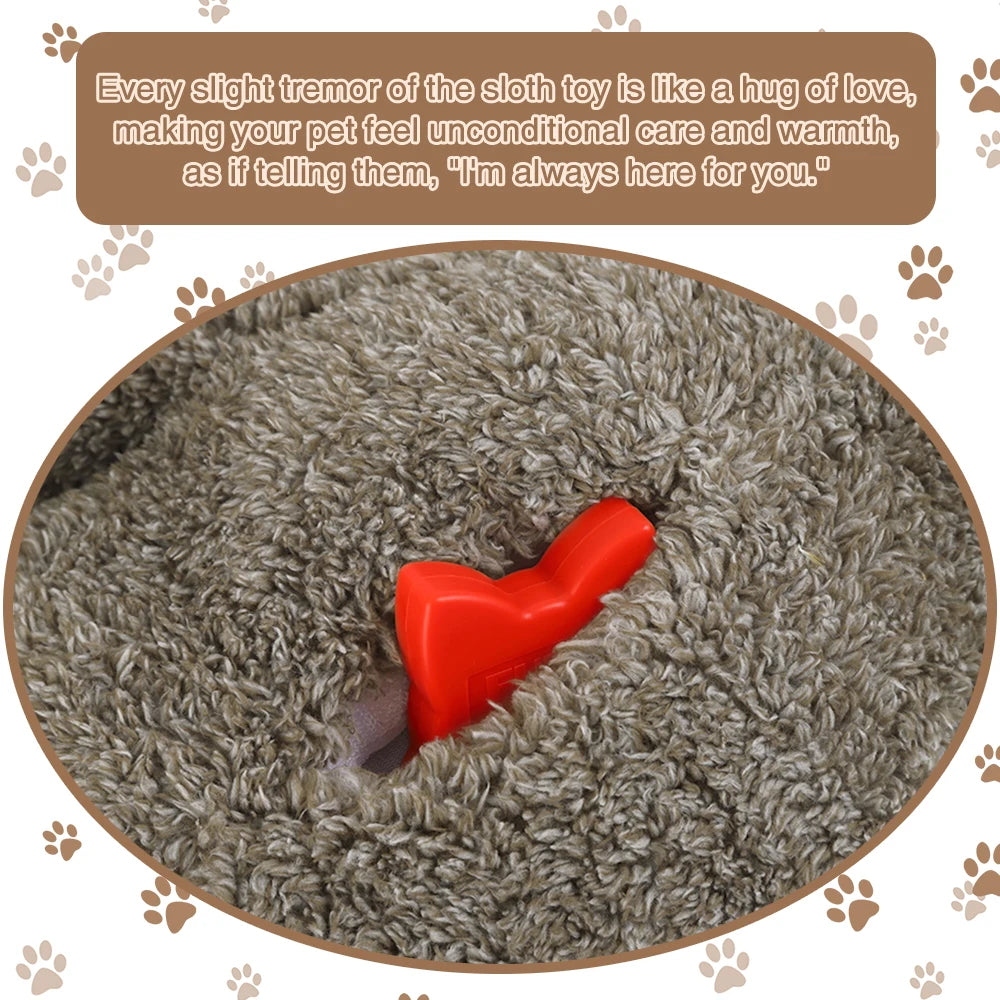 FULED Forest Sloth Puppy Heartbeat Dog Toy For Stress Relief