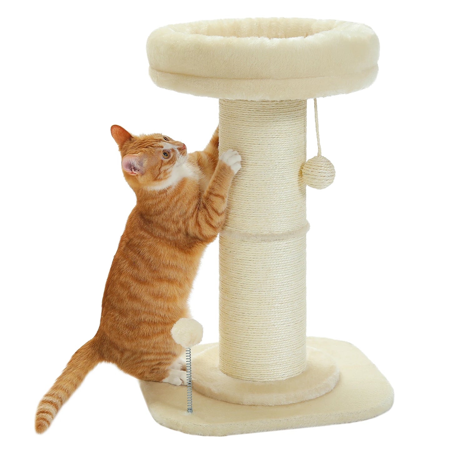 PAWZ Road Flower Cat Scratching Post With Removable Bed Indoor Cat Tower