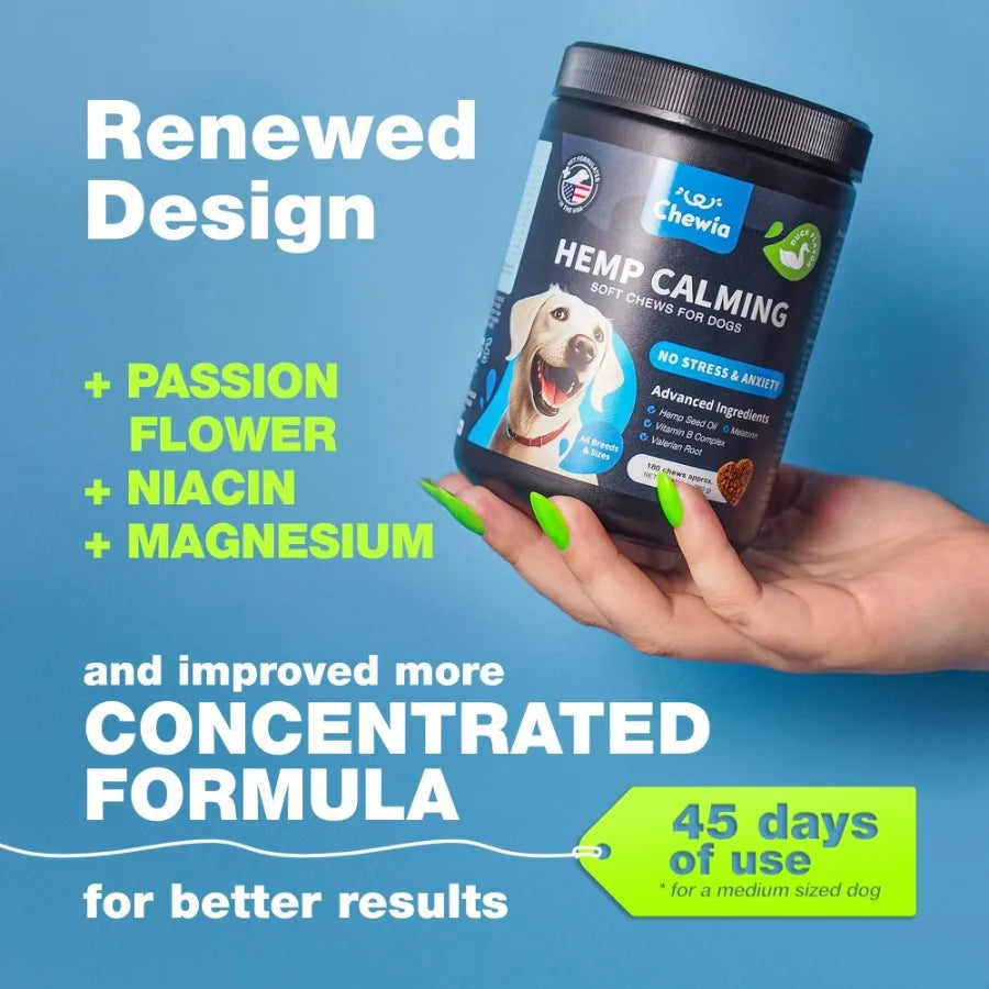 Hign-concerned Hemp Calming Chews Dogs Melatonin Anxiety