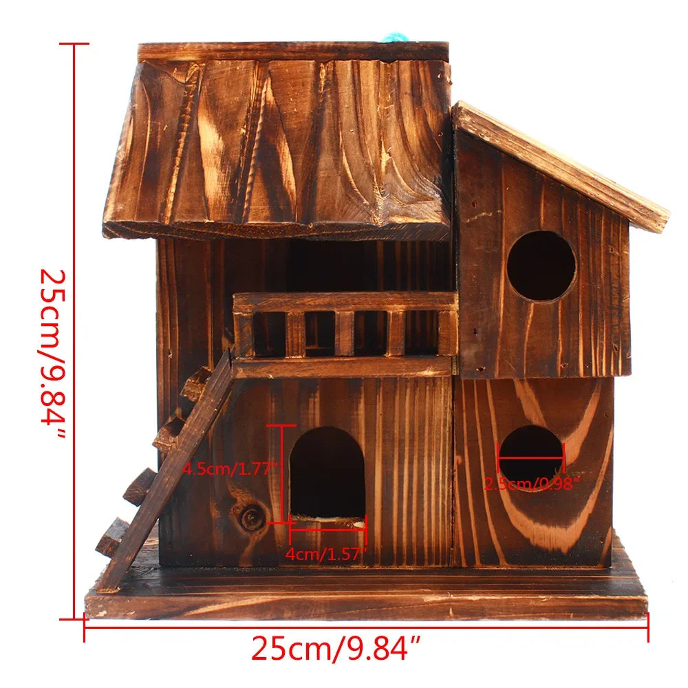 Guangdong Wooden Squirrel Nesting Box Bird Safe Nest Protector