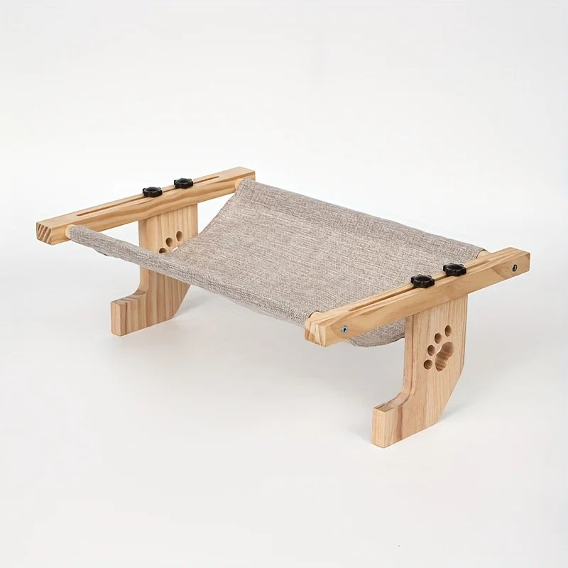 CZBNYXCN Cat Window Hammock With Wooden Metal Frame For Indoor Cats