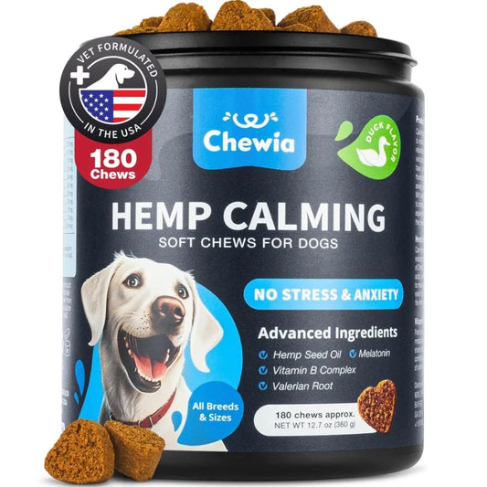 Hign-concerned Hemp Calming Chews Dogs Melatonin Anxiety