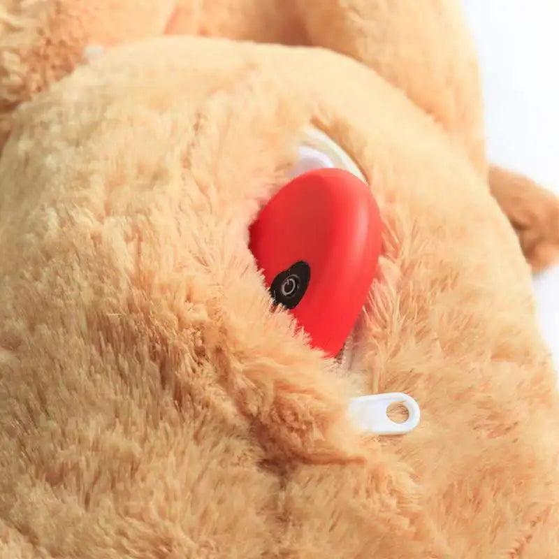 Calming Anxiety Relief Dog Plush Toy With Heartbeat Simulator