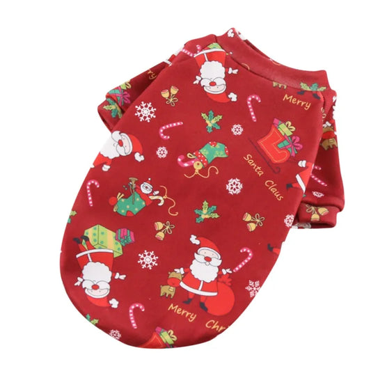 Christmas Dog Clothes Winter Pet Clothing Sweater Clothes For Small Large Dog Cat Puppy Costume Chihuahua Yorkies Shirts XS-4XL