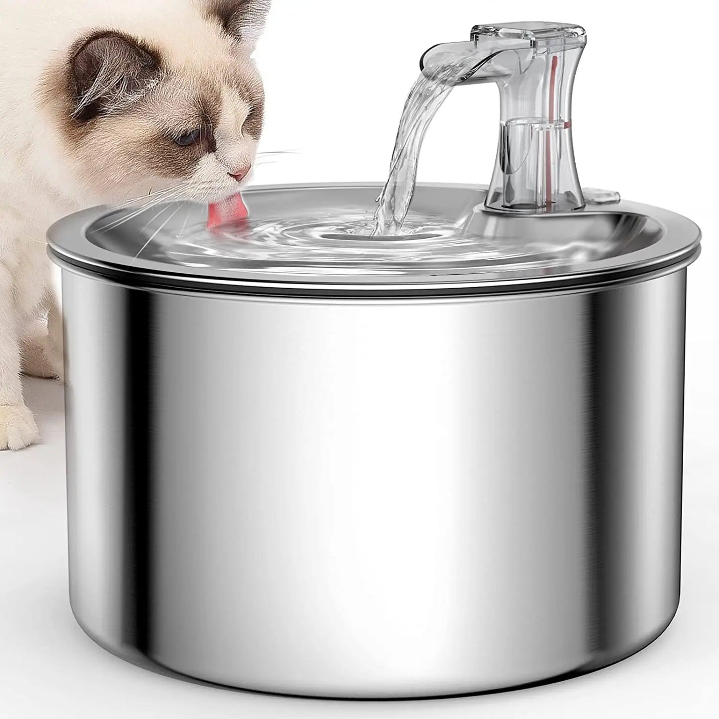 2L Stainless Auto Cat Water Dispenser Fountain With Heater