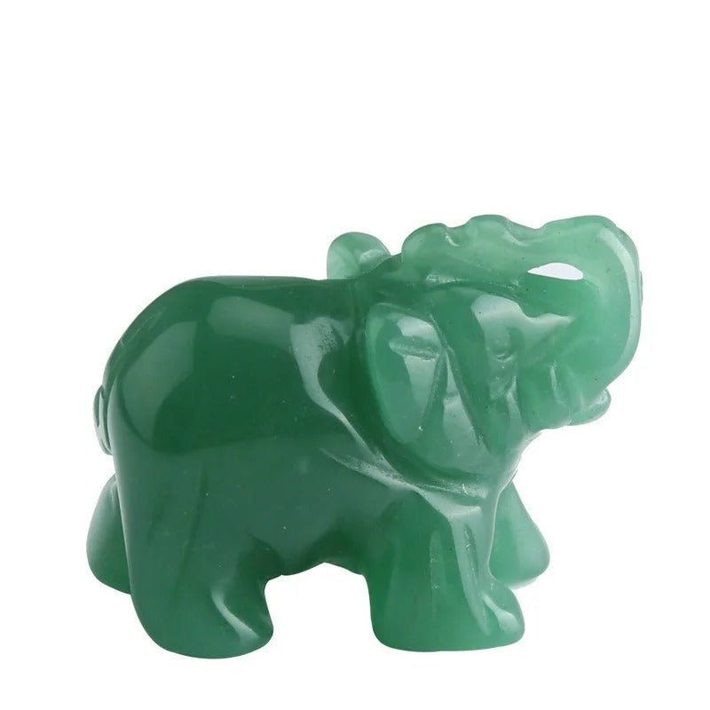 Choice Jade Lucky Elephant Feng Shui Statue Ornament